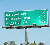 Hwy 101 freeway sign